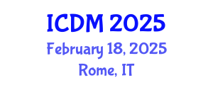 International Conference on Data Mining (ICDM) February 18, 2025 - Rome, Italy