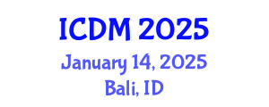 International Conference on Data Mining (ICDM) January 14, 2025 - Bali, Indonesia