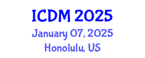 International Conference on Data Mining (ICDM) January 07, 2025 - Honolulu, United States