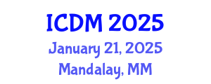 International Conference on Data Mining (ICDM) January 21, 2025 - Mandalay, Myanmar