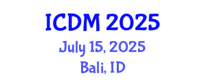 International Conference on Data Mining (ICDM) July 15, 2025 - Bali, Indonesia