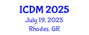 International Conference on Data Mining (ICDM) July 19, 2025 - Rhodes, Greece