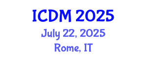 International Conference on Data Mining (ICDM) July 22, 2025 - Rome, Italy