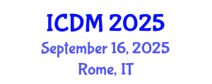 International Conference on Data Mining (ICDM) September 16, 2025 - Rome, Italy