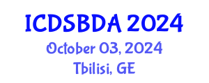 International Conference on Data Science and Big Data Analytics (ICDSBDA) October 03, 2024 - Tbilisi, Georgia