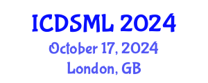 International Conference on Data Science and Machine Learning (ICDSML) October 17, 2024 - London, United Kingdom