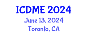 International Conference on Defense and Military Engineering (ICDME) June 13, 2024 - Toronto, Canada