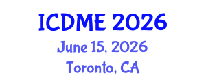 International Conference on Defense and Military Engineering (ICDME) June 15, 2026 - Toronto, Canada