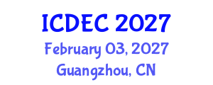 International Conference on Defense Electronics and Communications (ICDEC) February 03, 2027 - Guangzhou, China International Conference on Defense Electronics and Communications (ICDEC) February 03, 2027 - Guangzhou, China