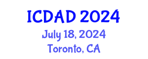 International Conference on Dementia and Alzheimer's Disease (ICDAD) July 18, 2024 - Toronto, Canada