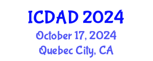 International Conference on Dementia and Alzheimer's Disease (ICDAD) October 17, 2024 - Quebec City, Canada