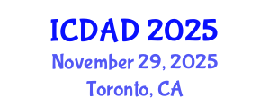 International Conference on Dementia and Alzheimer's Disease (ICDAD) November 29, 2025 - Toronto, Canada