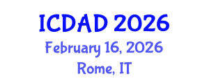 International Conference on Dementia and Alzheimer's Disease (ICDAD) February 16, 2026 - Rome, Italy International Conference on Dementia and Alzheimer's Disease (ICDAD) February 16, 2026 - Rome, Italy