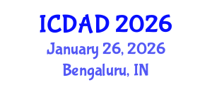 International Conference on Dementia and Alzheimer's Disease (ICDAD) January 26, 2026 - Bengaluru, India International Conference on Dementia and Alzheimer's Disease (ICDAD) January 26, 2026 - Bengaluru, India