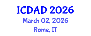 International Conference on Dementia and Alzheimer's Disease (ICDAD) March 02, 2026 - Rome, Italy International Conference on Dementia and Alzheimer's Disease (ICDAD) March 02, 2026 - Rome, Italy