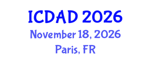 International Conference on Dementia and Alzheimer's Disease (ICDAD) November 18, 2026 - Paris, France International Conference on Dementia and Alzheimer's Disease (ICDAD) November 18, 2026 - Paris, France