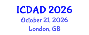 International Conference on Dementia and Alzheimer's Disease (ICDAD) October 21, 2026 - London, United Kingdom International Conference on Dementia and Alzheimer's Disease (ICDAD) October 21, 2026 - London, United Kingdom