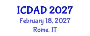 International Conference on Dementia and Alzheimer's Disease (ICDAD) February 18, 2027 - Rome, Italy International Conference on Dementia and Alzheimer's Disease (ICDAD) February 18, 2027 - Rome, Italy