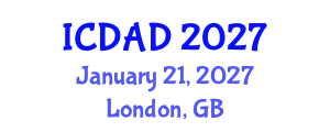 International Conference on Dementia and Alzheimer's Disease (ICDAD) January 21, 2027 - London, United Kingdom International Conference on Dementia and Alzheimer's Disease (ICDAD) January 21, 2027 - London, United Kingdom