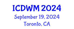 International Conference on Demolition Waste Management (ICDWM) September 19, 2024 - Toronto, Canada