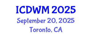 International Conference on Demolition Waste Management (ICDWM) September 20, 2025 - Toronto, Canada