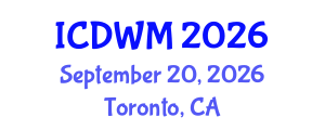 International Conference on Demolition Waste Management (ICDWM) September 20, 2026 - Toronto, Canada