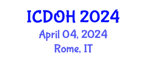 International Conference on Dental and Oral Health (ICDOH) April 04, 2024 - Rome, Italy