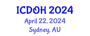 International Conference on Dental and Oral Health (ICDOH) April 22, 2024 - Sydney, Australia