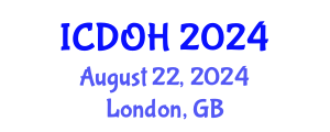 International Conference on Dental and Oral Health (ICDOH) August 22, 2024 - London, United Kingdom