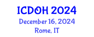International Conference on Dental and Oral Health (ICDOH) December 16, 2024 - Rome, Italy