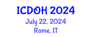 International Conference on Dental and Oral Health (ICDOH) July 22, 2024 - Rome, Italy