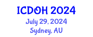 International Conference on Dental and Oral Health (ICDOH) July 29, 2024 - Sydney, Australia