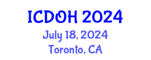 International Conference on Dental and Oral Health (ICDOH) July 18, 2024 - Toronto, Canada