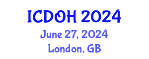 International Conference on Dental and Oral Health (ICDOH) June 27, 2024 - London, United Kingdom