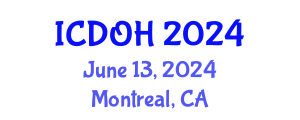 International Conference on Dental and Oral Health (ICDOH) June 13, 2024 - Montreal, Canada