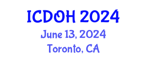 International Conference on Dental and Oral Health (ICDOH) June 13, 2024 - Toronto, Canada