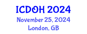International Conference on Dental and Oral Health (ICDOH) November 25, 2024 - London, United Kingdom