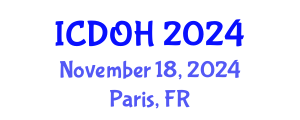 International Conference on Dental and Oral Health (ICDOH) November 18, 2024 - Paris, France