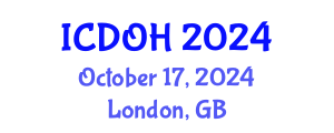 International Conference on Dental and Oral Health (ICDOH) October 17, 2024 - London, United Kingdom