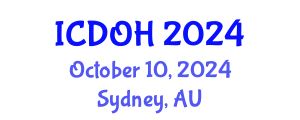 International Conference on Dental and Oral Health (ICDOH) October 10, 2024 - Sydney, Australia