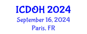 International Conference on Dental and Oral Health (ICDOH) September 16, 2024 - Paris, France