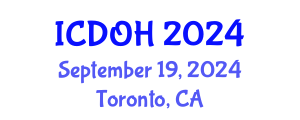International Conference on Dental and Oral Health (ICDOH) September 19, 2024 - Toronto, Canada