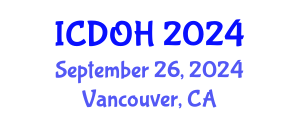 International Conference on Dental and Oral Health (ICDOH) September 26, 2024 - Vancouver, Canada