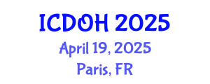 International Conference on Dental and Oral Health (ICDOH) April 19, 2025 - Paris, France