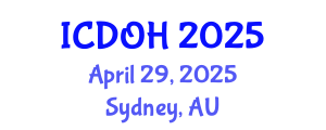 International Conference on Dental and Oral Health (ICDOH) April 29, 2025 - Sydney, Australia
