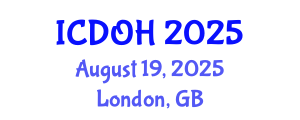 International Conference on Dental and Oral Health (ICDOH) August 19, 2025 - London, United Kingdom