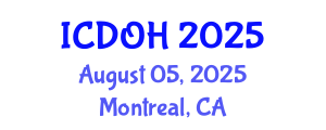 International Conference on Dental and Oral Health (ICDOH) August 05, 2025 - Montreal, Canada