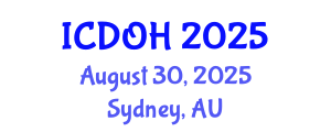 International Conference on Dental and Oral Health (ICDOH) August 30, 2025 - Sydney, Australia