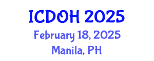International Conference on Dental and Oral Health (ICDOH) February 18, 2025 - Manila, Philippines