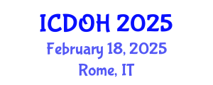 International Conference on Dental and Oral Health (ICDOH) February 18, 2025 - Rome, Italy